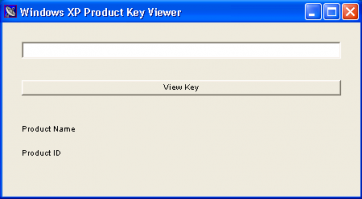 Xp Product Key Screenshot